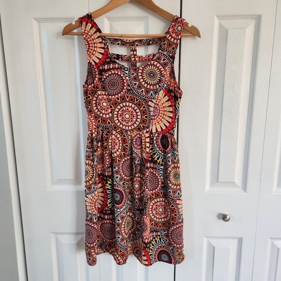 4/$25 Xhilaration Patterned A-Line Sleeveless Dress - Picture 1 of 9